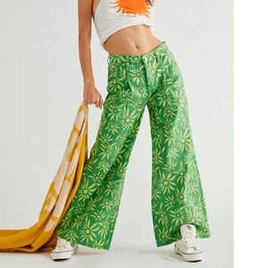 We the Free Oversized Slouchy Printed Jeans